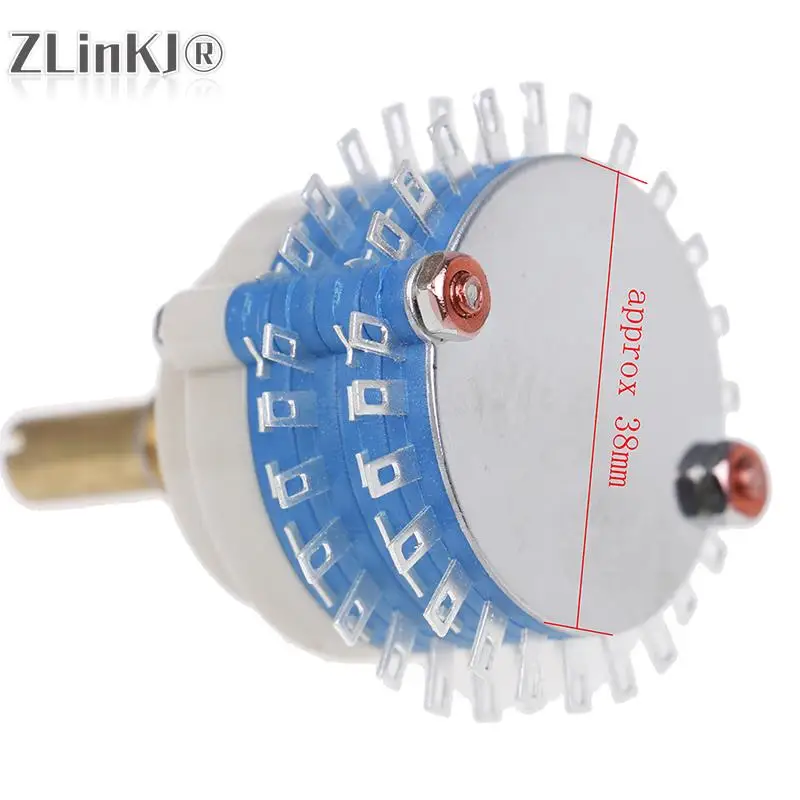 2 Pole 24 Step 2x24 Rotary Switch Attenuator Volume Control DIY Pot Potentiometer