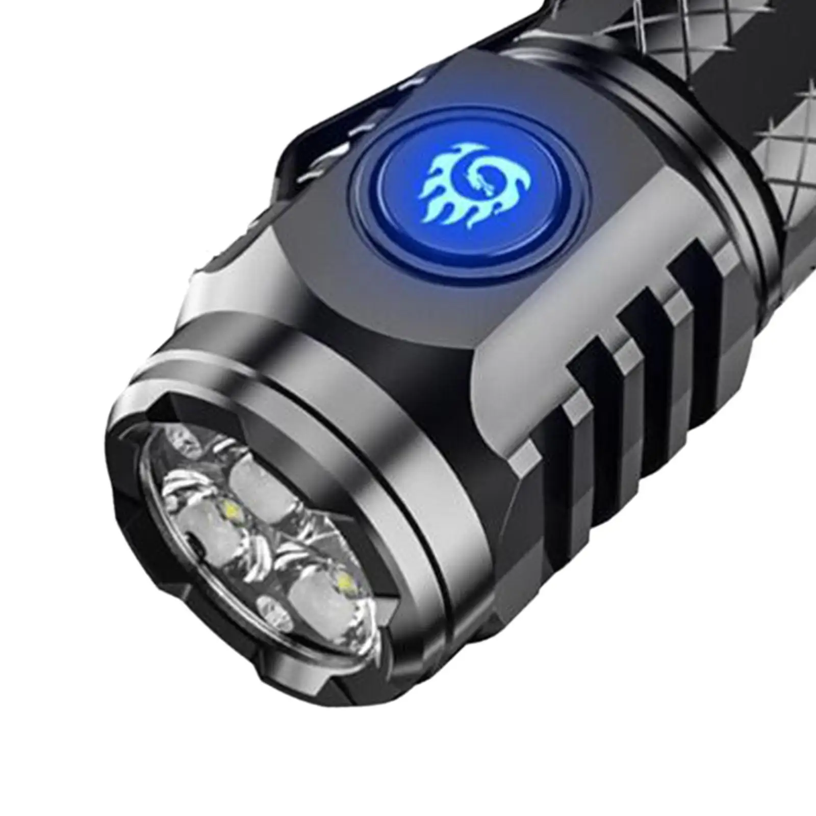 Linterna LED compacta 3 cuentas de lámpara antorcha LED multifuncional antorcha de mano