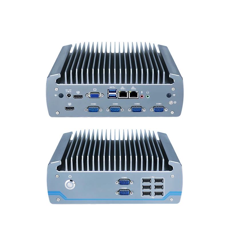 Embedded Fanless Industrial Control Machine Fully Enclosed Mute Dustproof Industrial PC Host