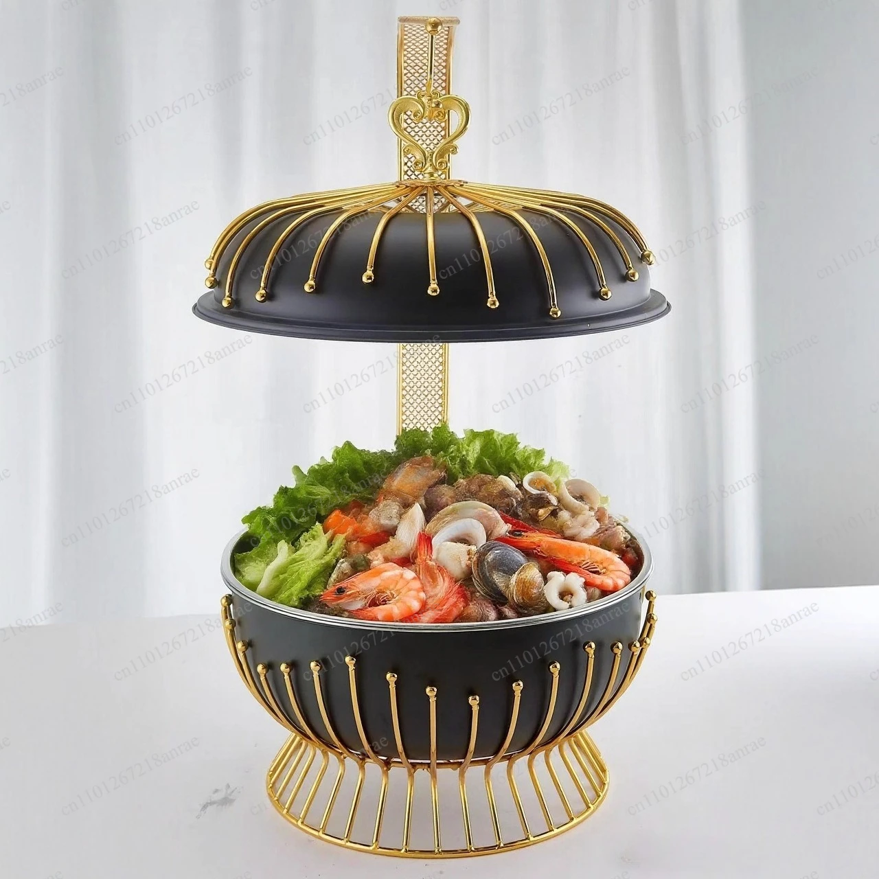 Stainless steel hanging furnace novel bead hanging cover dining furnace restaurant suitable for iron art