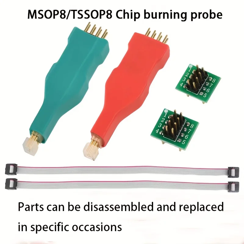 

1 шт. Программатор TSSOP8/MSOP8 для несъемных микросхем, кабель для тестирования и прошивки ИС в системе