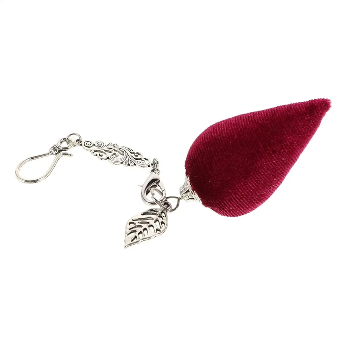 Vintage Pin Cushion Pendant Sewing Accessory Pin Holder Vintage Sewing Tools Zinc Alloy/Polyester Cotton