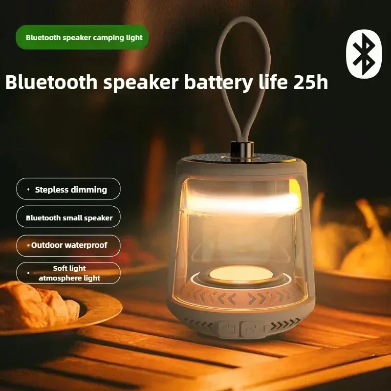 Outdoor Camping Light Long Battery Life Hanging Tent Light Ambient Lighting Camping Charging Bluetooth Audio Light