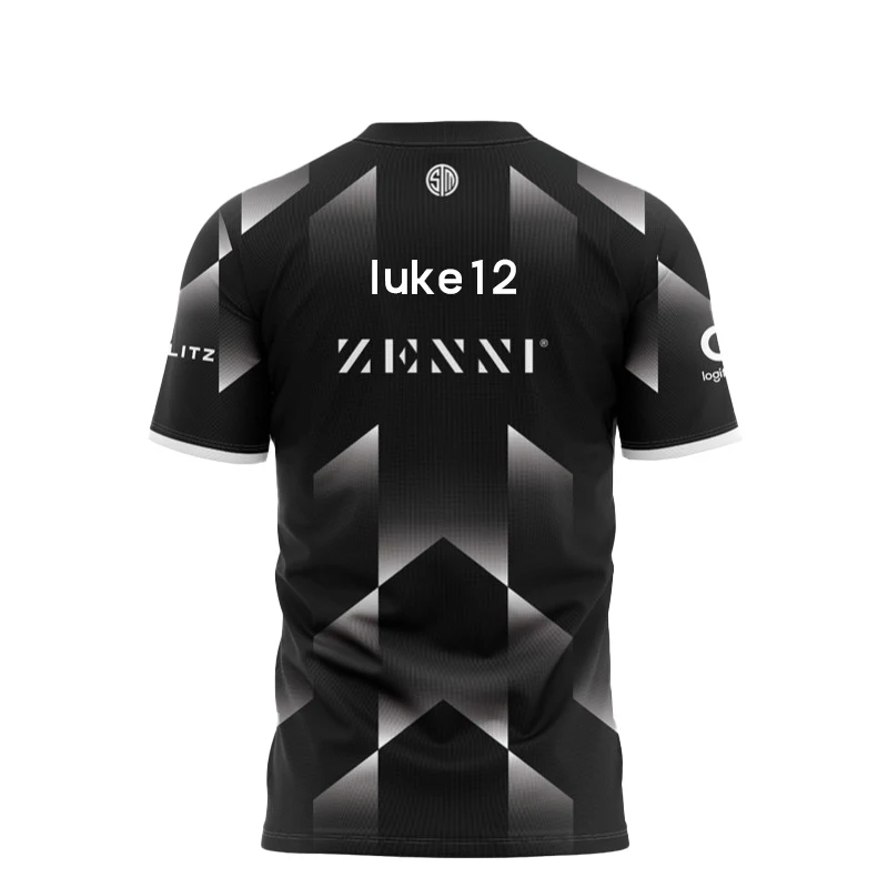 2024 New TSM Esports Team Uniform T-shirt PUBG CS GO Games Contest Jersey T Shirt Breathable Quick Dry Men Boy Training Clothing