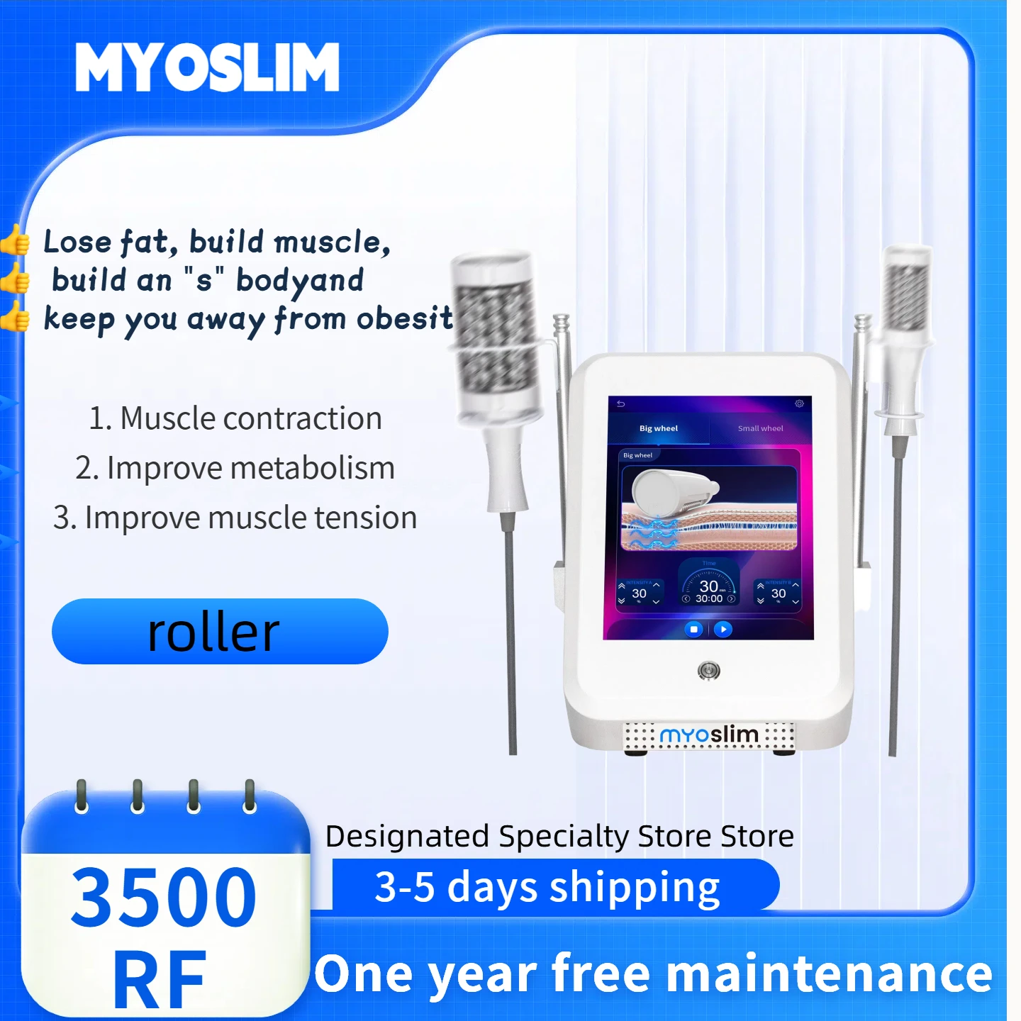 

Roller Body Massage Physiotherapy Technology Eliminates Pain Anti-cellulite Skin rejuvenation Slimming Machine