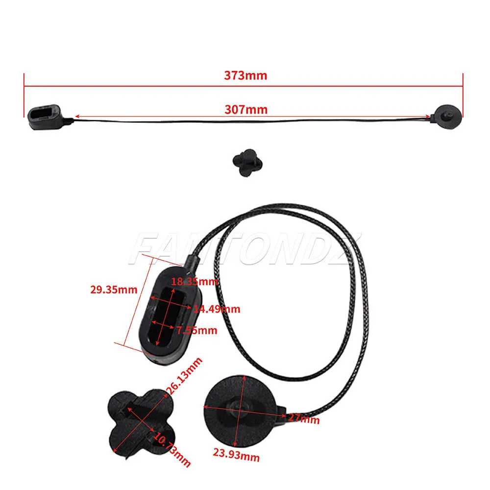 Parcel Luggage Shelf Cover String For Ford For Fiesta 2017-2023