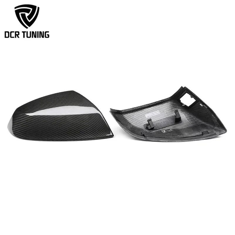For Audi Dry Carbon Fiber Wing Mirror Cover Shell with Side Assist  Q5 Q7 SQ5 SQ7 Replacement Parts