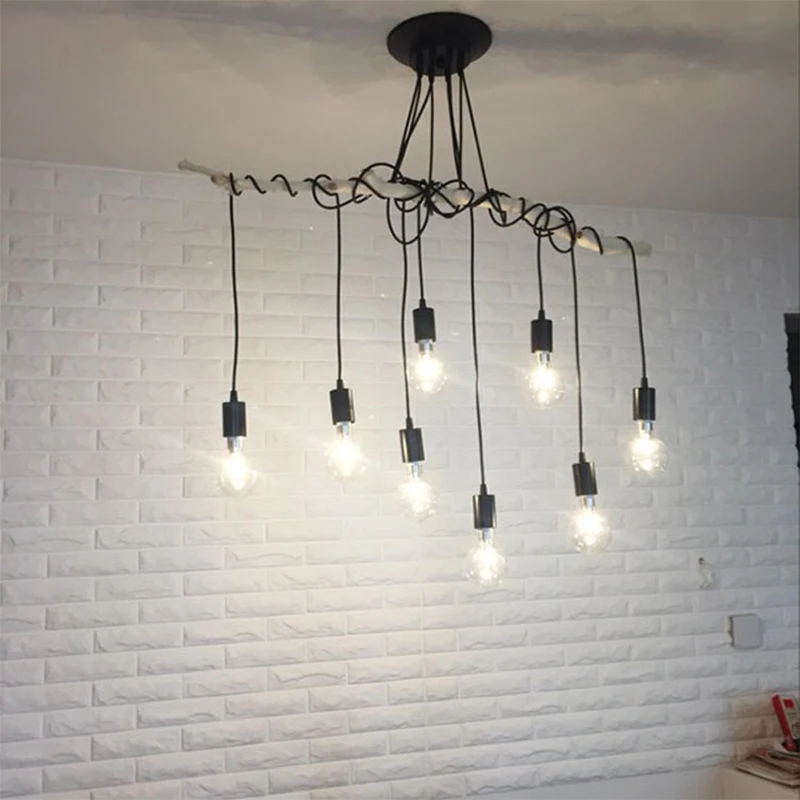 

Винтажная люстра-паук DIY в индустриальном стиле Эдисона, подвесной светильник для кухни, фермерского дома, гостиной