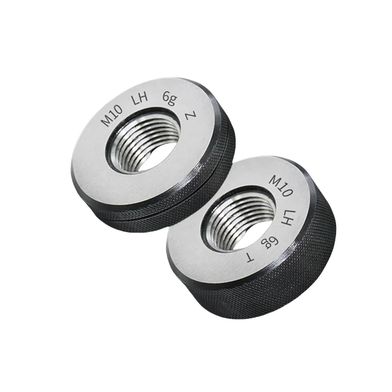 1 مجموعة (1 * GO + 1 * NOGO) 6 جرام دقة اليد اليسرى M82-M100 غير القياسية متري الموضوع حلقة قياس أدوات M82M83M84M85M86M90M92-M100
