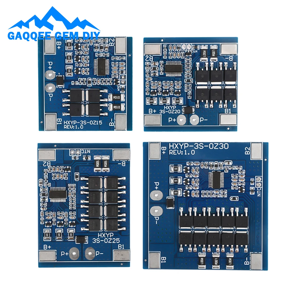 3S 15A 20A 25A 30A 18650 Lithium Active Equalisation Module With Overcharge/Overdischarge Temperature Control Protection BMS