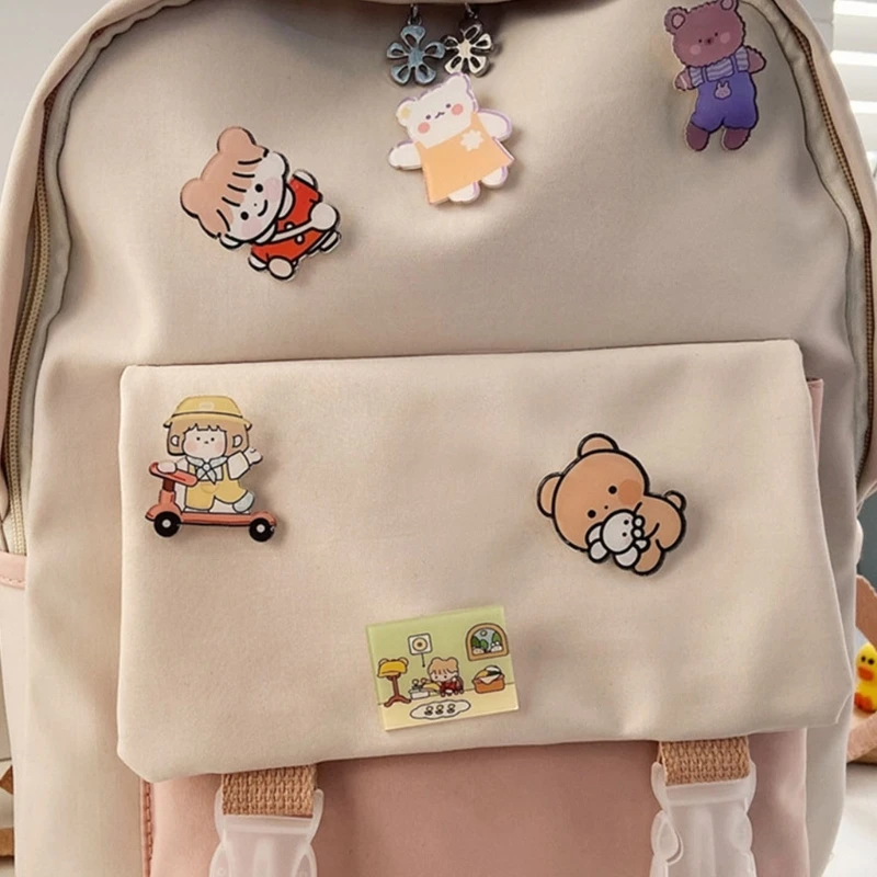 하라주쿠 학교 Bookbag 나일론 배낭 노트북 여행 데이 팟 십대 소녀 대학 대용량 학생 Schoolbag