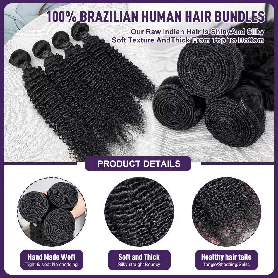 30 بوصة غريب مجعد الشعر البشري حزم ريمي موجة عميقة غير المجهزة حزمة 15A شعر بشري لعذراء موجة المياه ملحقات لحمة مزدوجة