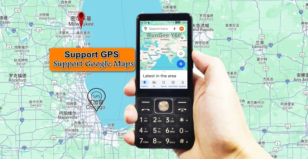 Runduextrêmes-Smartphone Y60/M8 Zello 5G, Google Play, écran tactile, Android 13, GPS, WiFi, 3 Go de RAM, 32 Go, Dean, batterie 3000mAh, téléphone PTT