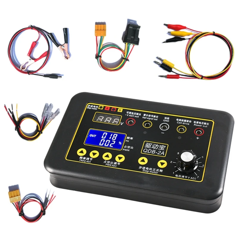 AA01-QDB-2A 3A เครื่องทดสอบคอยล์จุดระเบิดรถยนต์รถไม่ได้ใช้งาน Stepper Motor Solenoid วาล์วหัวฉีด Actuator Fault Detector DRIVER