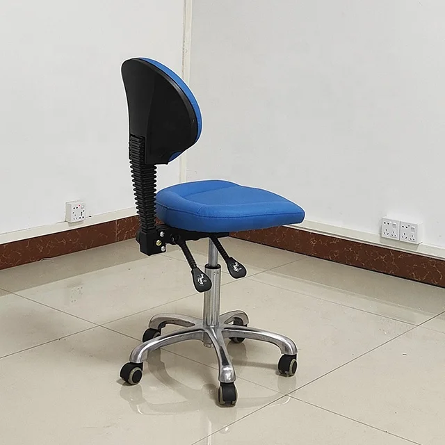 Factory direct sales leather dentist roller stool with backrest roller stool dental chair dentist doctor stool