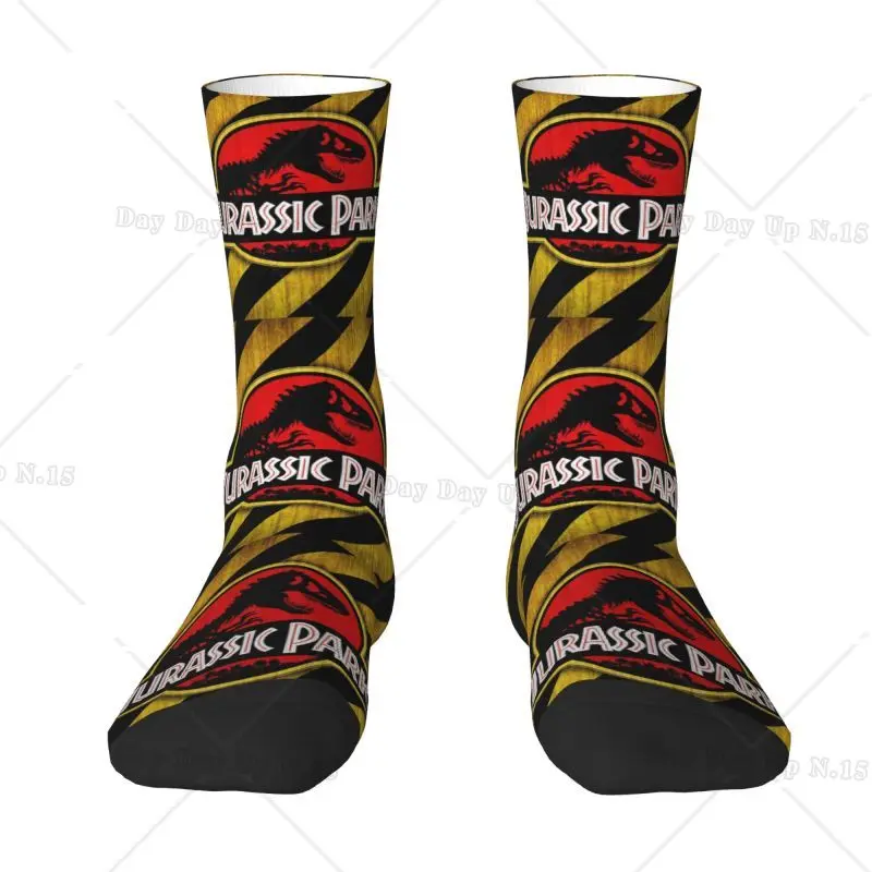 Fun Men's Jurassic Park Dress Socks Unisex Comfortable Warm 3D Printing Dinosaur World Crew Socks