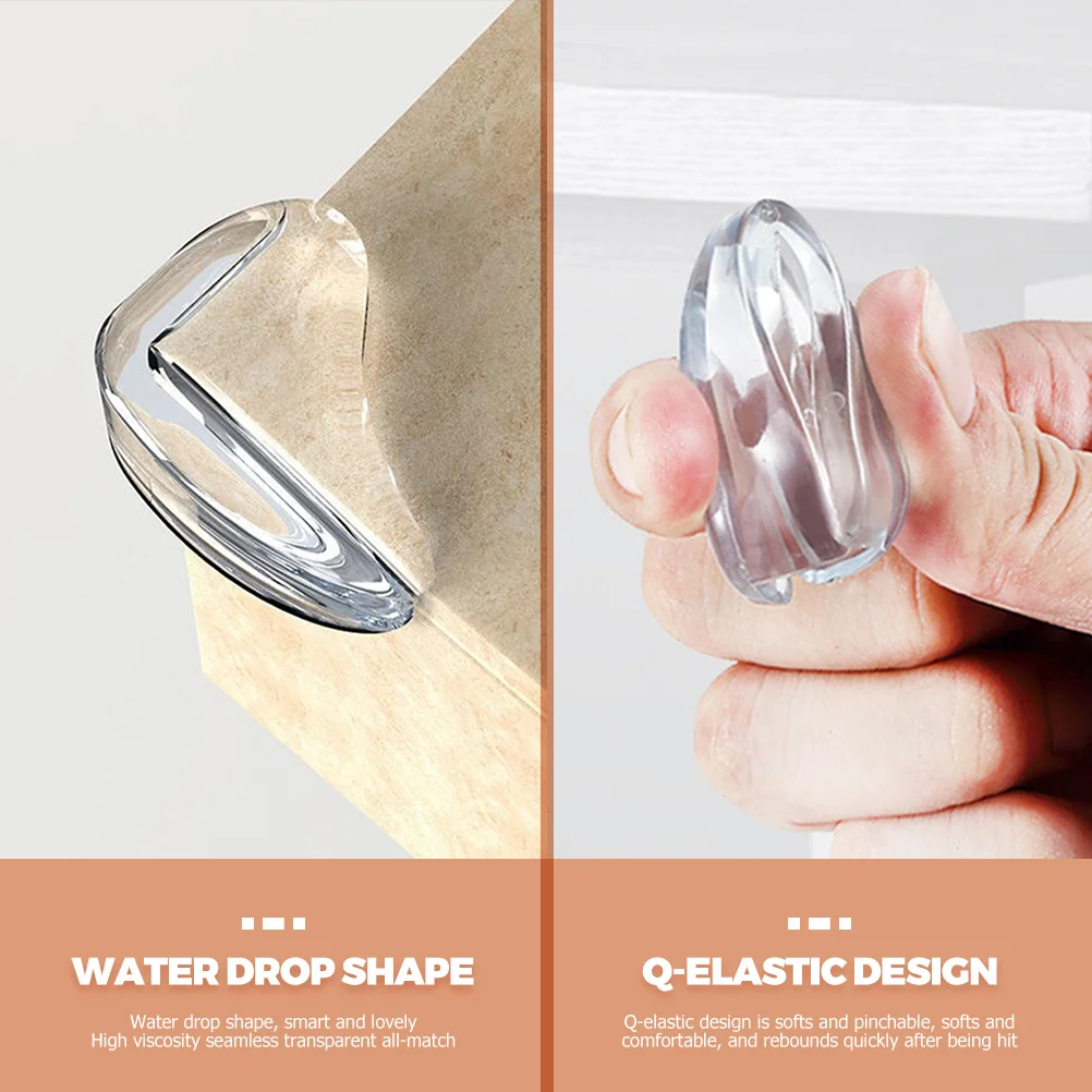 12 قطعة من واقيات الزوايا المقاومة للأطفال من السيليكون الشفاف ذاتي اللصق لحماية حواف الأثاث المكتبي #2