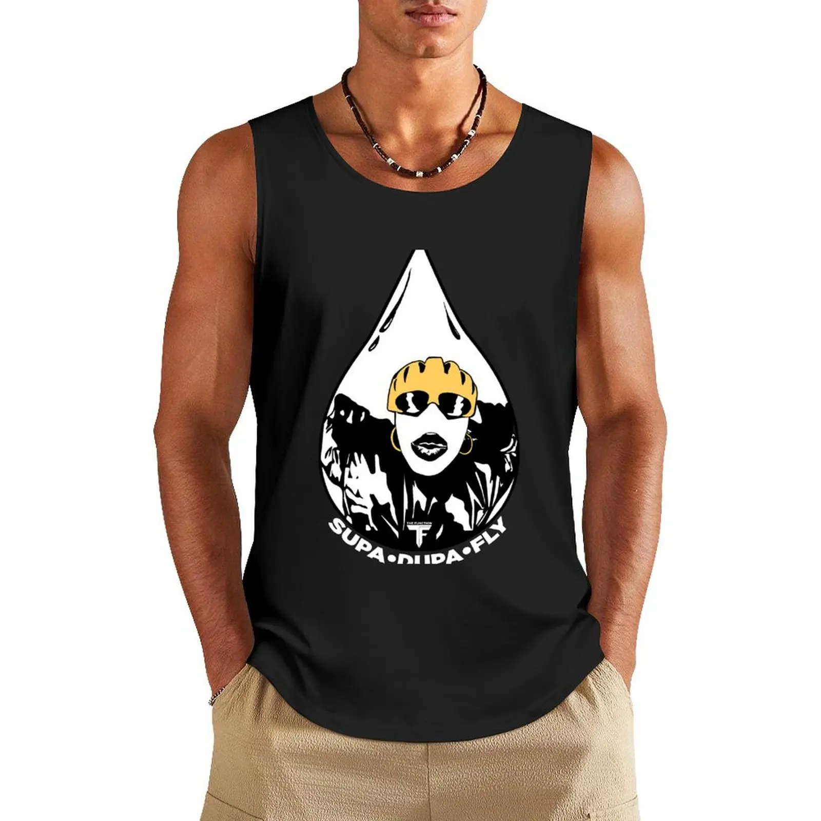 Supa Dupa Fly Tank Top anime clothes Fitness men clothing clothing men