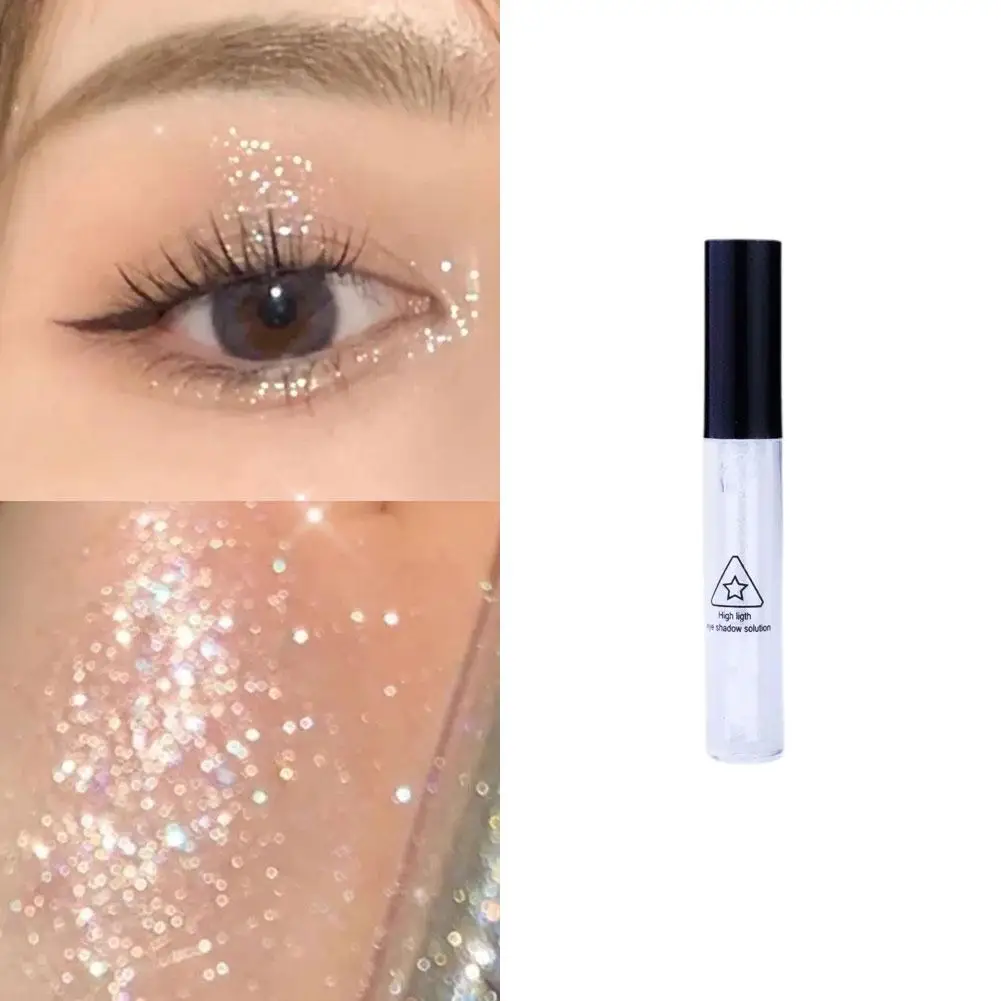 Płynny brokatowy eyeliner cień do powiek błyszczący eyeliner w pisaku Shimmer Beauty wodoodporny diamentowy makijaż oczu Party kobiety J4R0