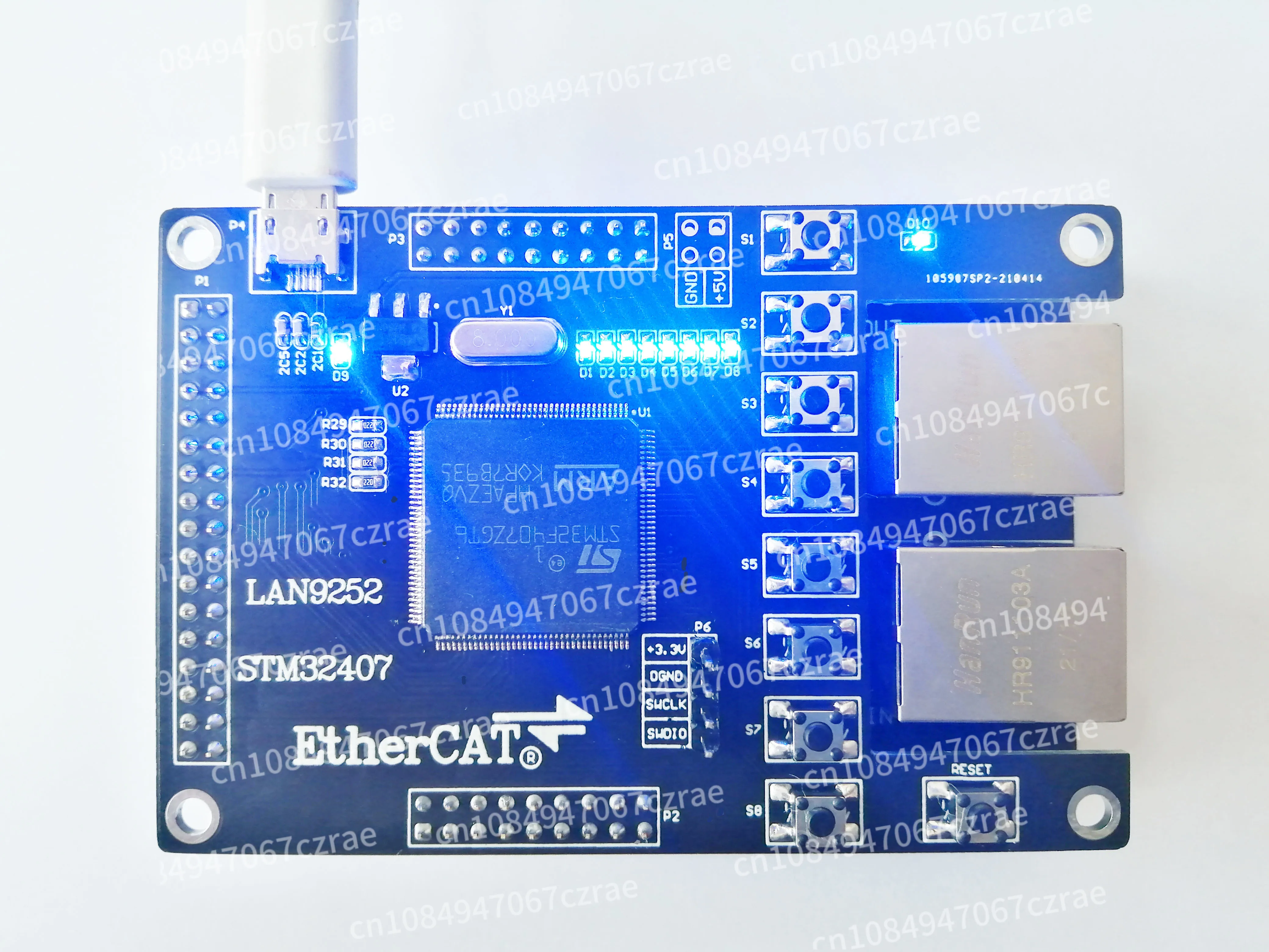 

LAN9252 LAN9252 Slave LAN9252 Development Board for Ether CAT 16IO CIA402