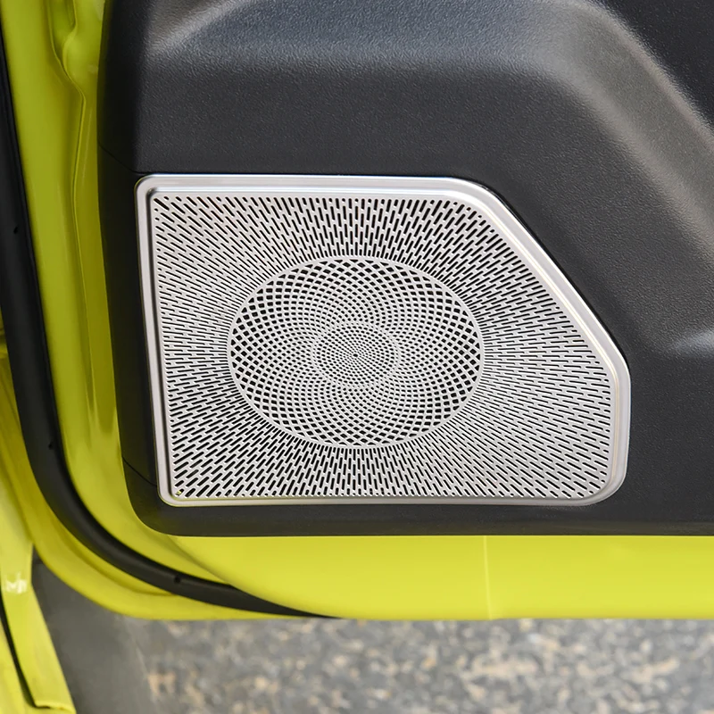 

Car Audio Speaker Protective Cover Door Loudspeaker Tweeter Stainless Steel Trim Panel Accessories for Suzuki Jimny JB64 JB74