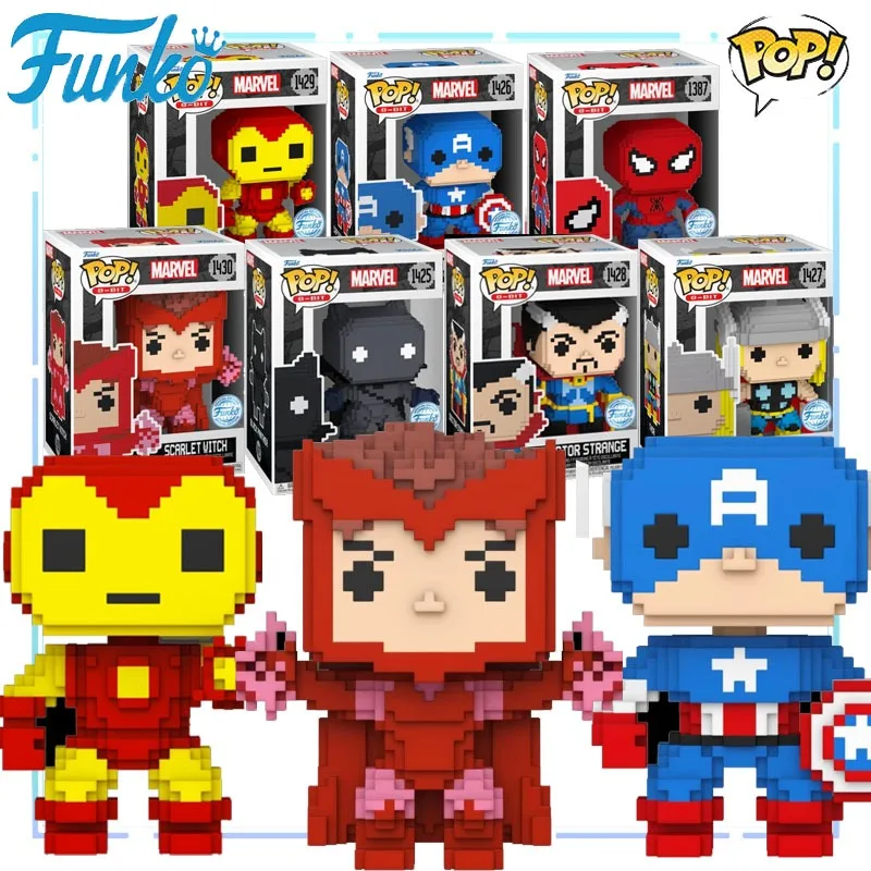 

Funko POP Marvel Captain America Iron Man Anime Figue Spider-Man Doctor Strange Action Figure Toys for Boys Girls Kids Gift