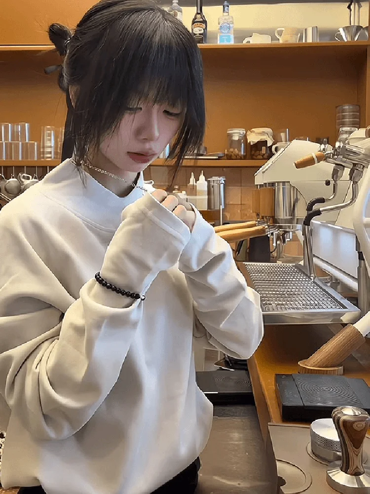 

Утепленная базовая футболка с длинным рукавом для мужчин и женщин, осенне-зимняя, теплая, однотонная, для ношения под костюм, белая, из велюра