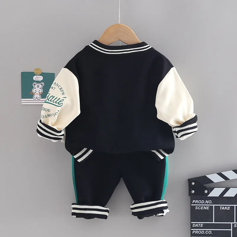 Baby Boy Fall Clothes Boutique Outfits for Girls Long Sleeve Single Breasted Cardigan Coats Pants Infant Clothing Kids Sportwear