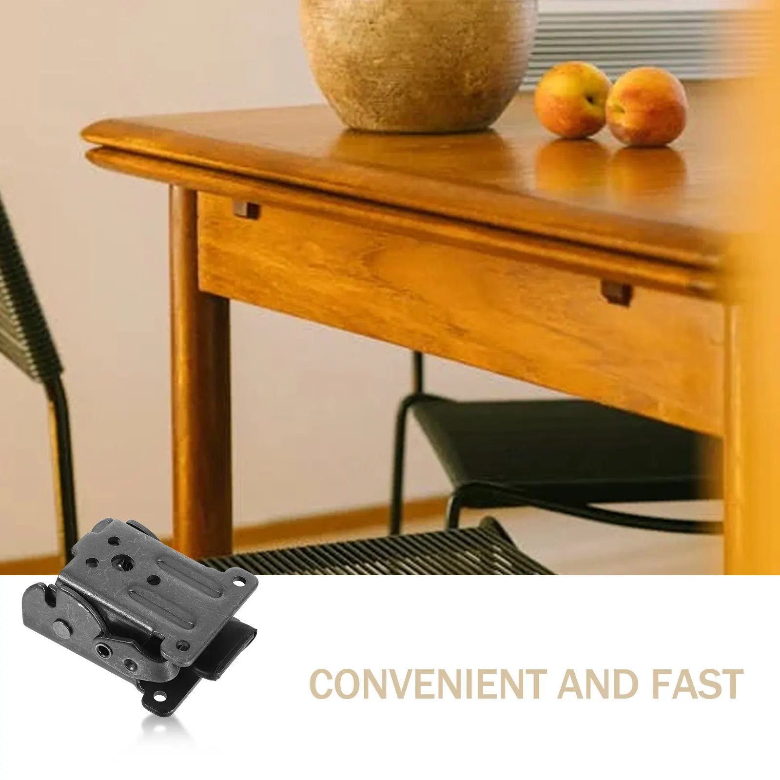 

4Pcs Folding Table Brackets Self Locking 90 Degree Hinge for Workbench Coffee Table Shelf Support Space Saving Furniture