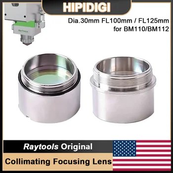 Original Raytools Laser Collimating Focusing Lens Dia.30mm F100 F125 with Holder for Raytools BM110 BM112 Fiber Cutting Head