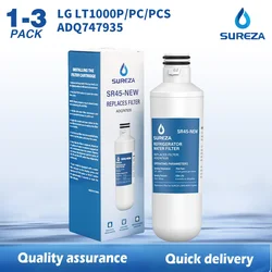 LG LT1000P Water Filter Replacement , Fits LG Water Filter LT1000PC LT1000PCS ADQ74793501 MDJ64844601 Kenmore 9980, 1-3PACK