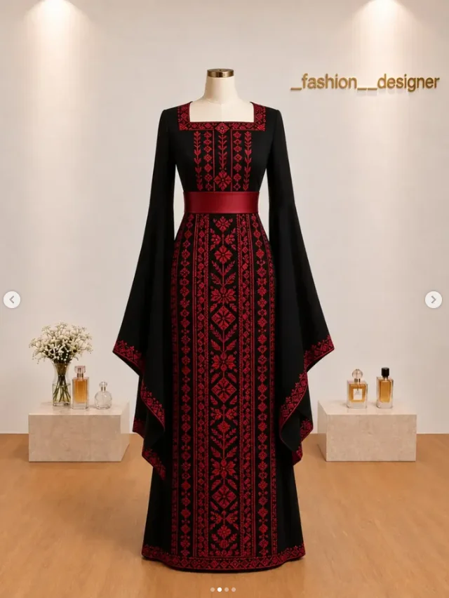 Black Red Gulf Middle East Wedding Dresses with Veil Square Neck Luxury Embroidery Islam Henna Bridal Gown outfit customized