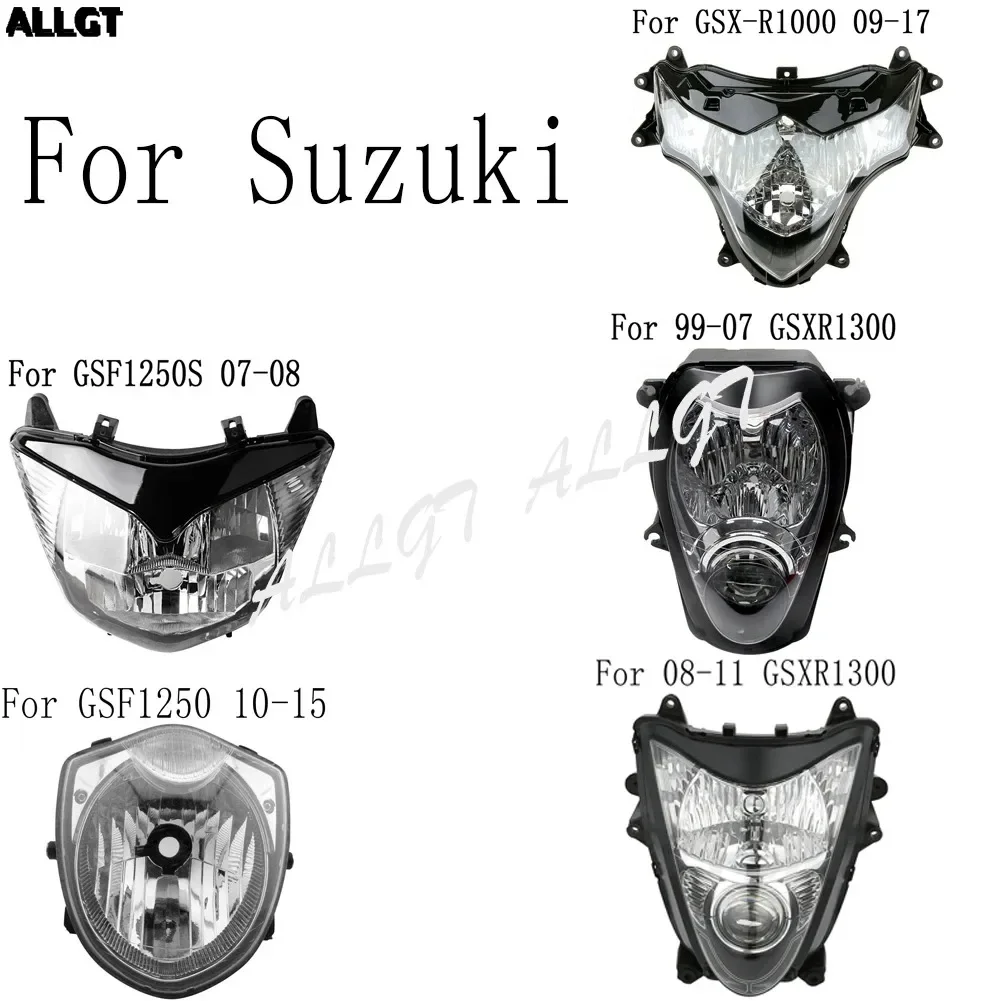 Motorcycle Front Headlamp Headlight Assembly for Honda For For GSXR1300 1999- 2011, GSF1250, GSX-R1000 , GSF1250S 07-08