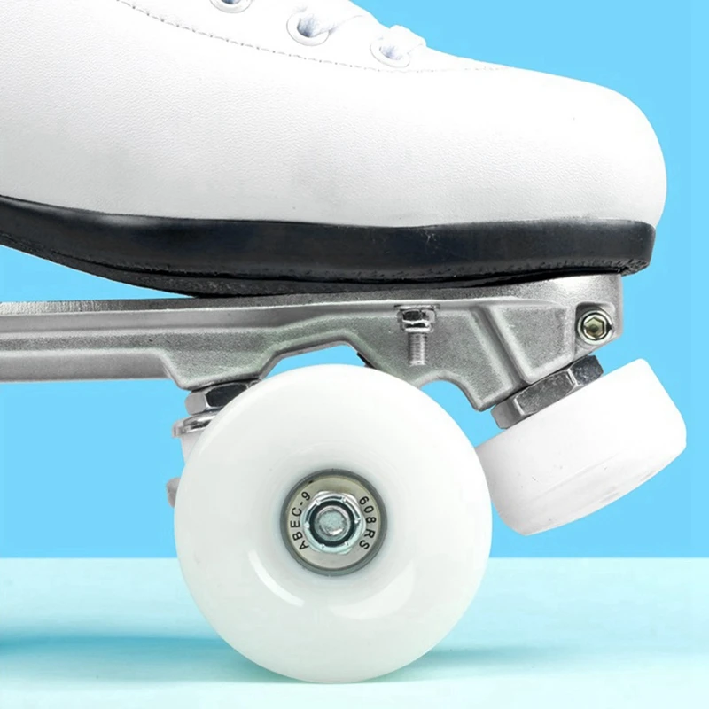 Double-Row Skates, Color-Changing Wheels, Four-Wheel Skates, Light-Emitting Wheels, Roller Skates, Flashing Wheel