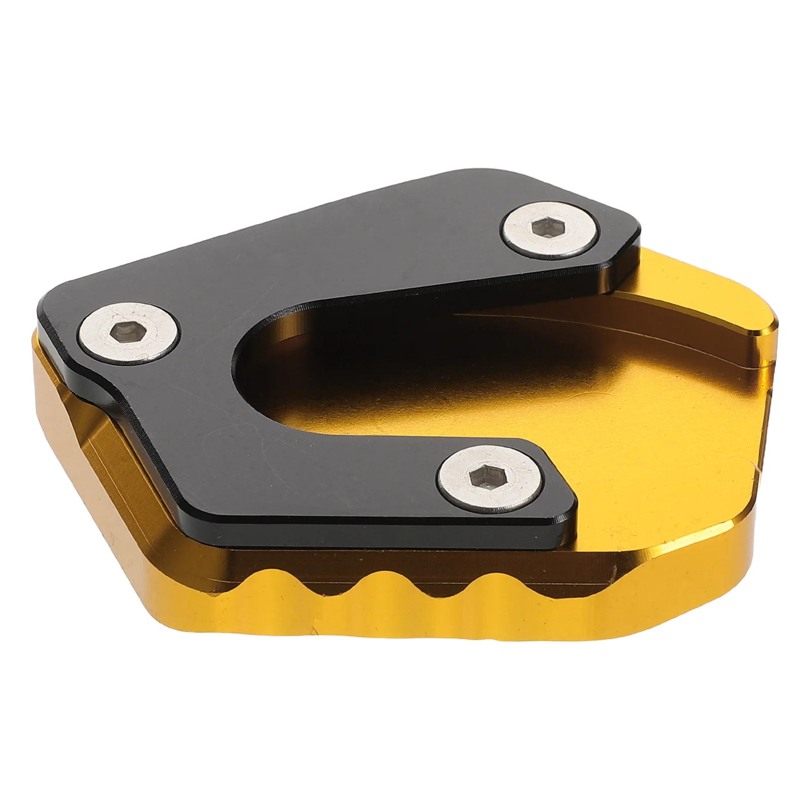 

Motorcycle Kickstand Pad Aluminum Alloy Widened Design Stable Parking for Grass Sand Snow Motorbike Side Stand Extension Pad