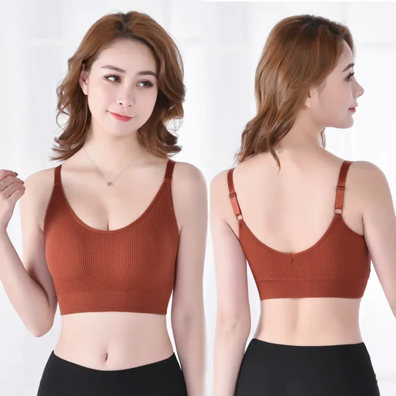 

Sexy Seamless Brassiere Bras for Women Full Cup Breathable Bralette Wire Free Sleep Bra Tube Top for Sports High Quality