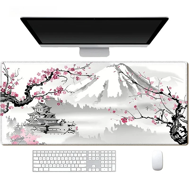

Сакура японский коврик для мыши Cherry Blossom игровой XL домашний новый HD коврик для мыши XXL коврик для клавиатуры нескользящий офисный ковер коврик для мыши для ноутбука