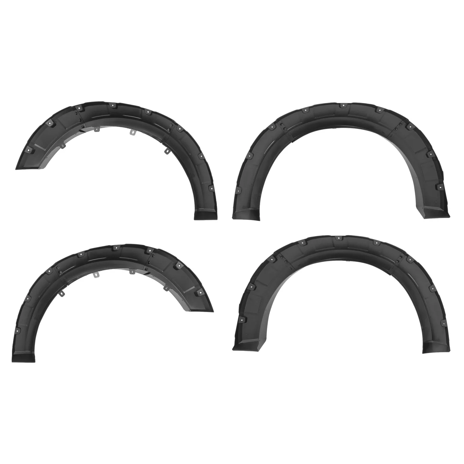 Pocket Rivet Fender Flares Kit Textured For 2021-2022 Ford F-150 F150 Plastic