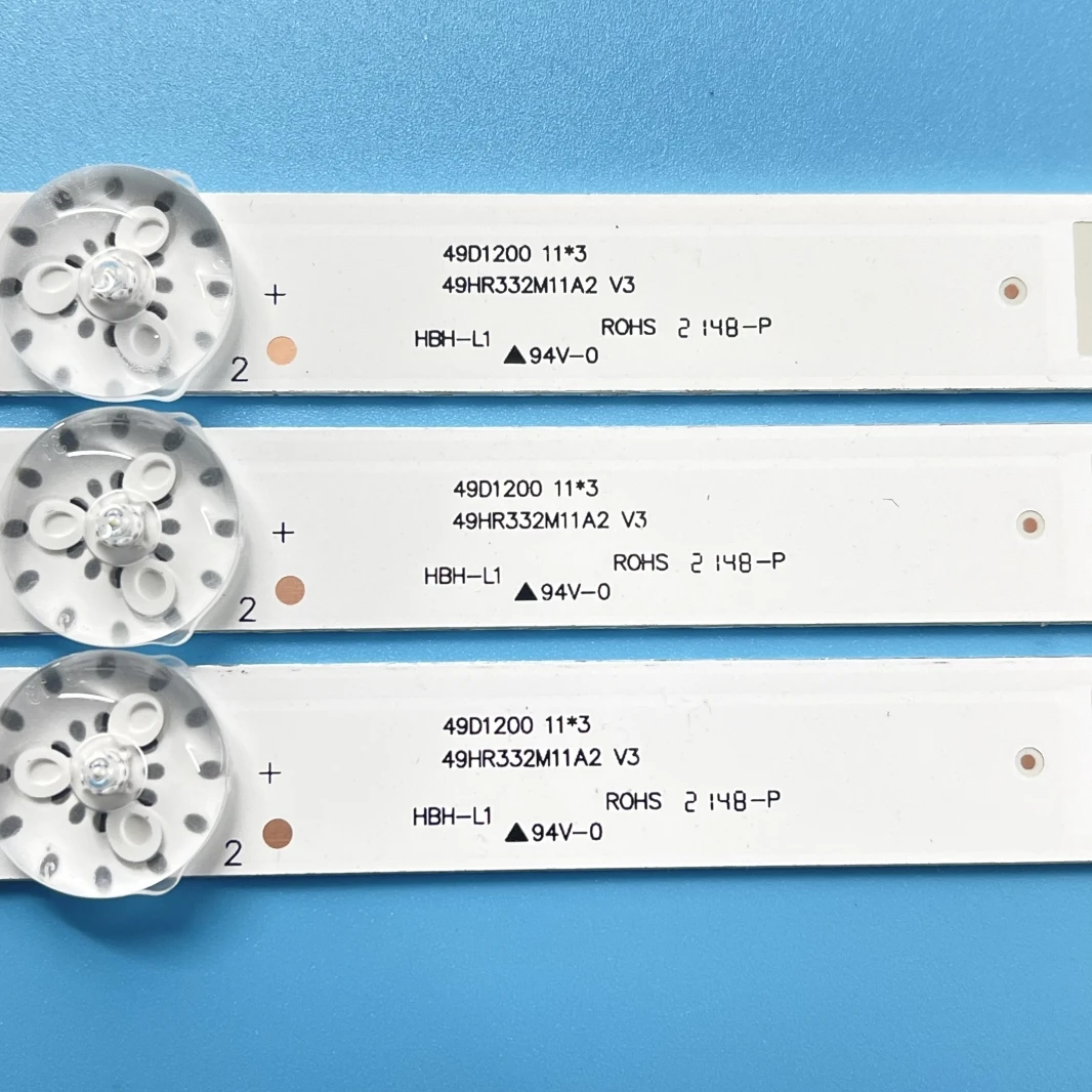 Новинка, 3 шт., светодиодная лента для подсветки для Thomson T49FSL6010, Φ SSM49291, Φ 4C-LB490T-HR9 49D1200 49HR332M11A2 V3
