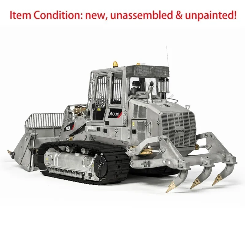 1/14 LESU 973K Caricatore idraulico RC Kit di macchine modello di auto telecomandate cingolate in metallo con modello giocattolo per camion leggero sonoro