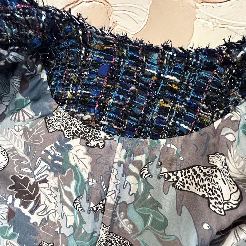 2025 nueva moda cuello redondo ligero de lujo celebridad de gama alta diseño de temperamento chaqueta de tweed casual