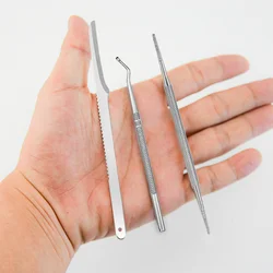 Stainless Steel Ingrown Toenail File and Lifter - Double Sided Nail Cleaner Tool for Easy and Safe Removal of Ingrown Toenails