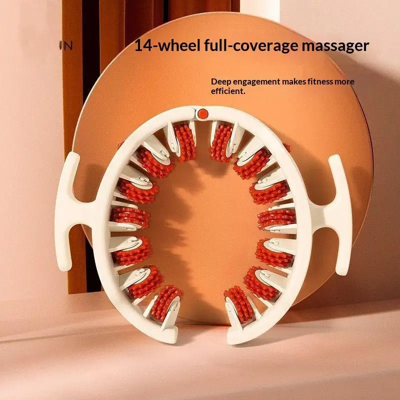 Multifunktions-Ring-Beinmassagegerät, Massagerolle mit abnehmbaren Griffen für Ganzkörper-, Nacken-, Schulter- und Bauchmuskel-Schlankheitsmassage – Detail 9