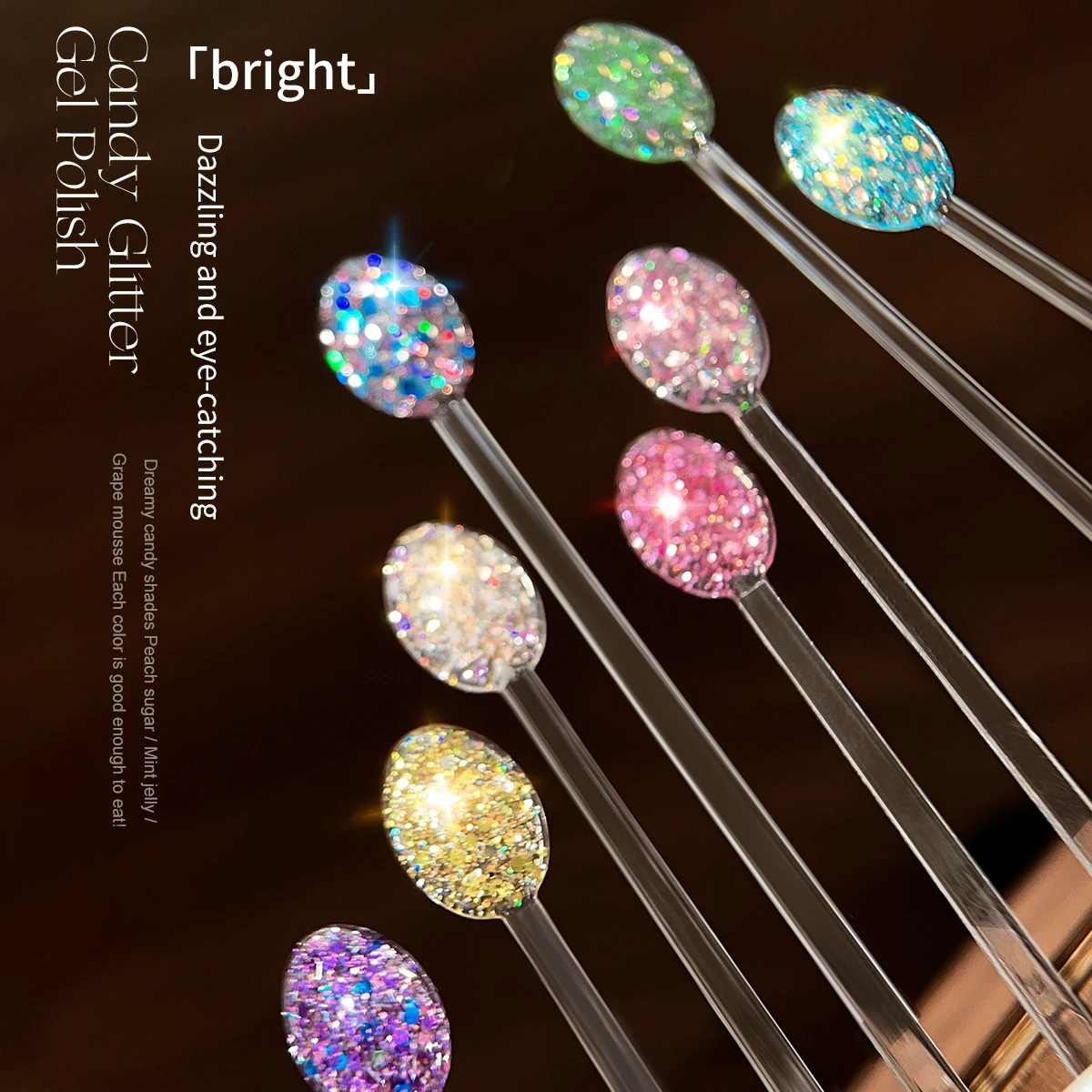 XEIJAYI 8 قطعة 15 مللي الحلو الحلوى بريق جيل للأظافر مجموعة شبه دائمة مسمار الفن نقع UV LED صالون الأظافر لتقوم بها بنفسك صالون الأظافر هلام #5