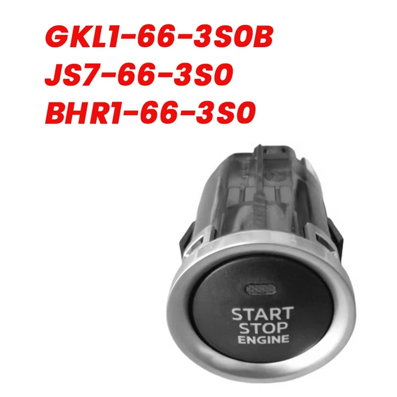 Engine One-Touch Start Button Ignition Switch GKL1-66-3S0 BJS7-66-3S0 For Mazda 6/3/2 CX-3 CX-5 14-21 LHD BHR1663S0