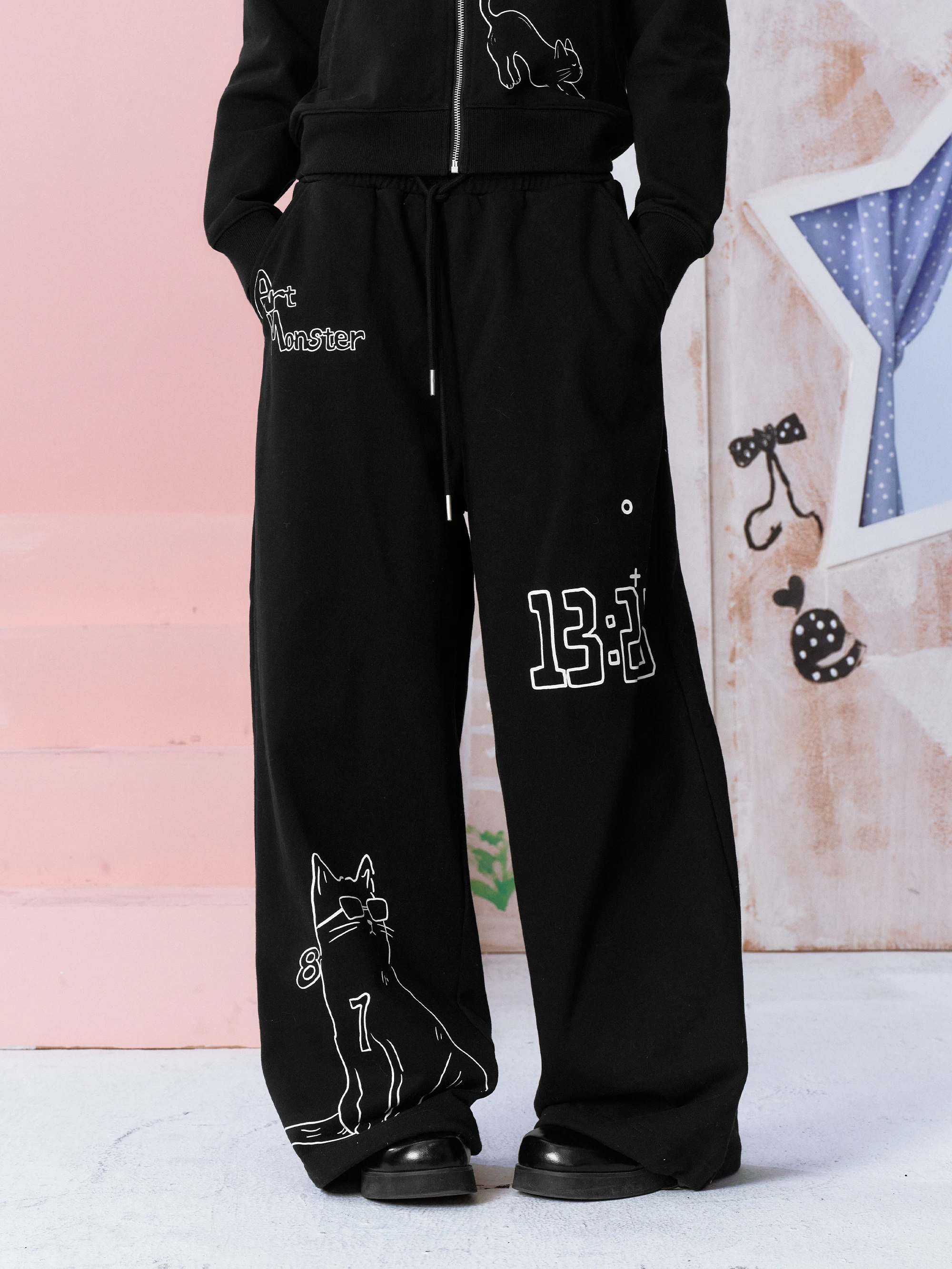 Street Fashion Online - Celana Kasual Model Lurus dengan Tali