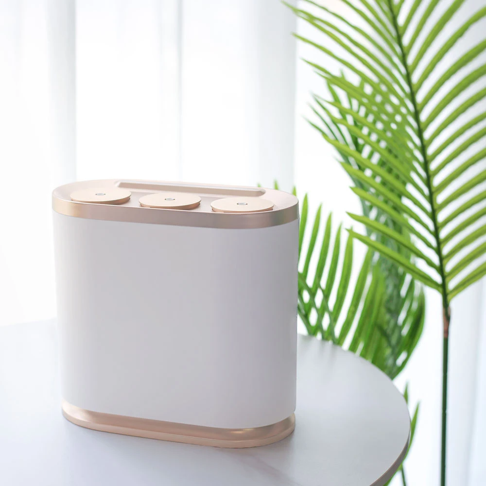 

Wholesale Luxury Plastic Essential Oil Diffuser With Fan Phone Control Bluetooth Electric Aromatherapy Air Purifier