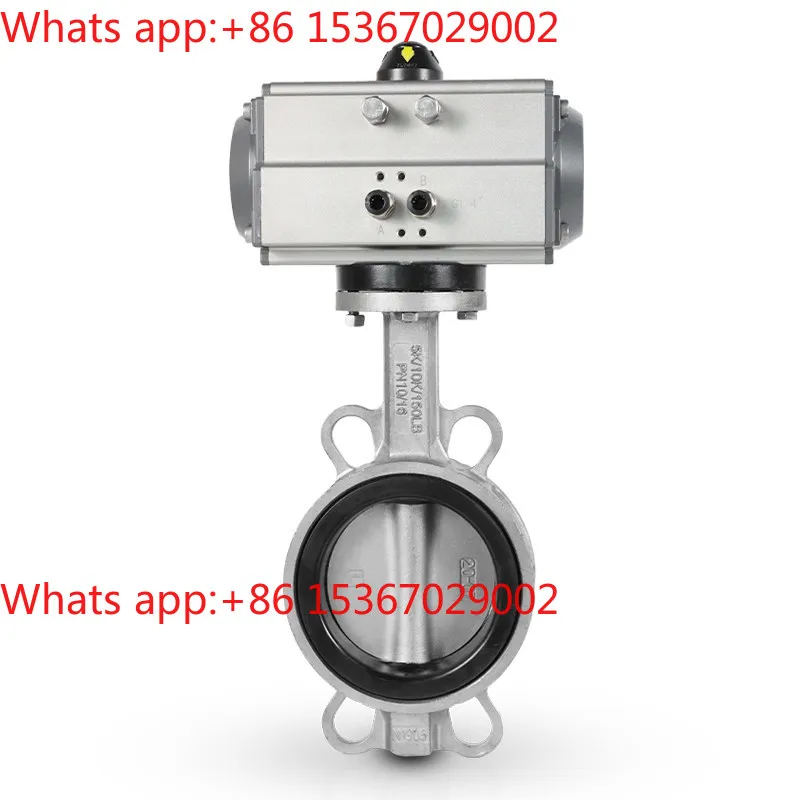 

Пневматический дисковый затвор межфланцевого типа D671X-16P из нержавеющей стали, быстрозапорный клапан DN50 80