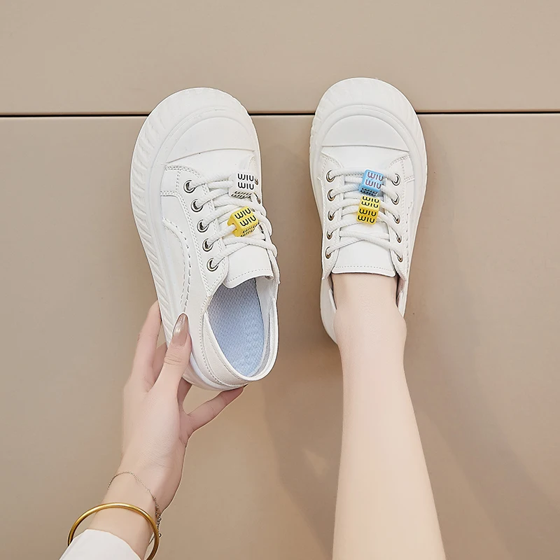 Women's Shoes Platform All-Match Clogs Small Small White Shoes All-Match Clogs Platform