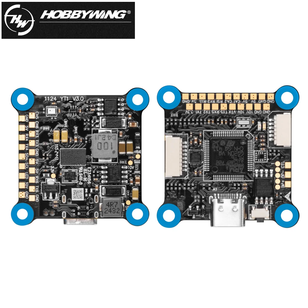 Hobbywing RTF F7 8S Lite FC, 80A/100A 4in1 4-8S Lite AT 32-bit PWM,DSshot300/600 ESC